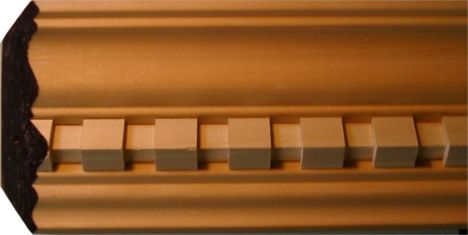 dentil moulding used as crown moulding